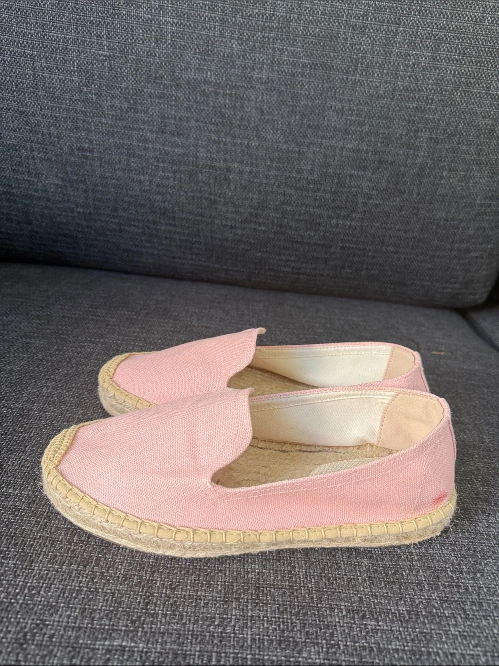 Soludos NEW Size 39 Pink Canvas Espadrille Slip-Ons
